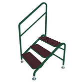 AG Free-Standing 3 Tread Step Green - 3 TREAD DELUXE G F/S
